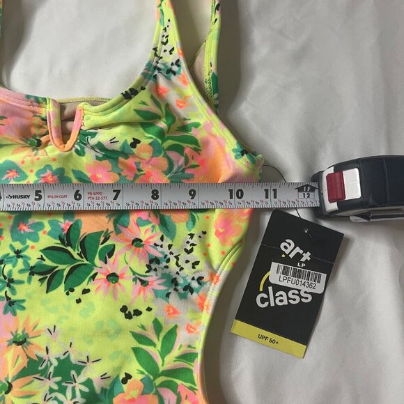 Art Class Girls Floral Print One Piece Swimsuit, Size M (8), NWT. - Picture 9 of 9